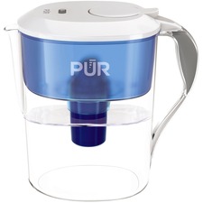 40 Gal Pitcher, Pur LED, 11.25"x10.63"x6.75", Blue/Gray