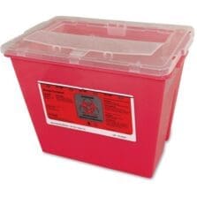 Sharps Container, 2Gal Capacity, Red