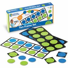 Giant Magnetic Ten-Frame Set, 45 Pieces, 4 Frames/ST, Multi