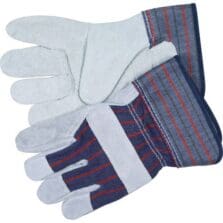 Safety Gloves, Leather, 2-1/2" Cuff, Large, 2 Gloves/PR, BE