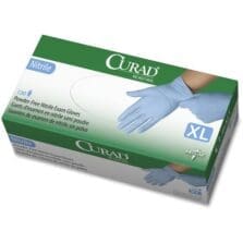 Nitrile Exam Gloves, Powder-Free, X-Large, 130/BX, Blue