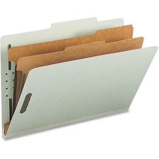 Classification Folder, w/ Fast, LGL, 2 Div, 2/5 Cut, 10/BX, GYGN