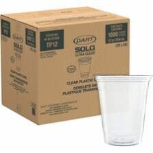 Cups, f/Cold Drinks, PET, 12oz, 50/PK, 20PK/CT, Clear