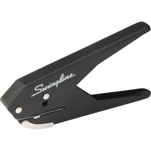 20-Sheet Low Force One-Hole Punch, 9/32" Holes, Black