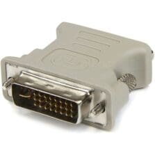 1 x 29-pin DVI-I Video Male - 1 x 15-pin HD-15 VGA Female - Nickel Connector - Beige - 10 / Pack