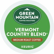 Coffee, Vermont Country, Medium Roast, K-Cup, 24/BX, 4BX/CT