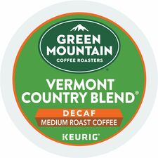 Coffee, Decaf, Vermont Country, Medium Roast, K-Cup, 24/BX, 4BX/CT
