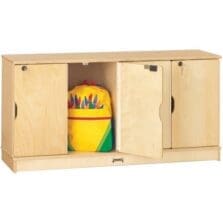 4-Sec Student Lockers, Single 48-1/2"x15"x23-1/2", Woodgrain