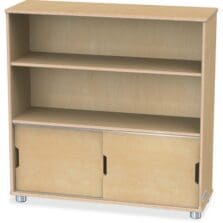 Bookshelf, TrueModern, 2 Shelf, 36"x36"x12", Baltic