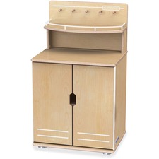 Play Kitchen, TrueModern, Cupboard, 34.5"x20"x15", Baltic