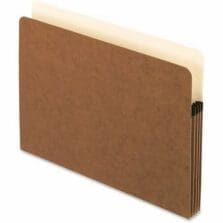 File Pockets, 3-1/2" Expansion, Letter, Red