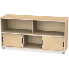 Storage Shelf, TrueModern, Low, 24"x48.5"x15", Baltic