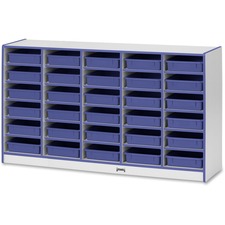Paper Tray Storage, 30 Bins, 35.5"x60"x15", BE Edge/Trays