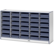 Paper Tray Storage, 30 Bins, 35.5"x60"x15", NY Edge/Trays
