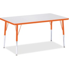 Activity Table, Rect., A-height 24"-31", 30"x48", GY/OE Edge
