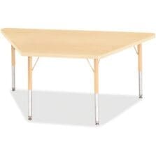Activity Table, Trapezoid, 15"-24"x30"x60", Maple
