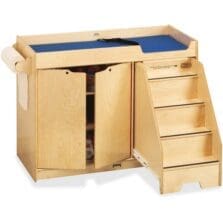 Changing Table, w/Right Stairs, 39"x48"x22.5", Baltic