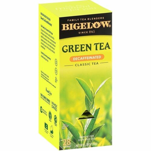 DECAFFEINATED GREEN TEA, GREEN DECAF, 0.34 LBS, 28/BOX