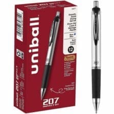 Pens, Gel, 207 Impact RT, 1.0mm, BE Ink, SR/BK Barrel