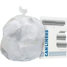 Can Liners, 17Mic, 60Gal, 38"x60", 20/RL, 10RL/CT, NL