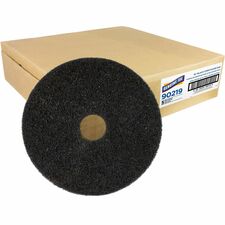 Floor Pads, f/Heavy-duty Stripping, 19", 5/CT, Black