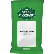 Ground Coffee Packs, Nantucket Blend, 2.2oz, 50/CT, Green