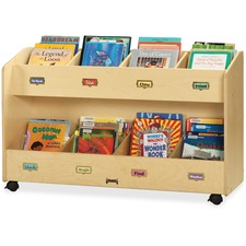 Mobile Book Organizer, 8 Section, 29.5"x48"x16", Baltic