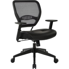 Managers Chair, 20-1/2"x19-1/2"x18-1/2", Lthr/Black