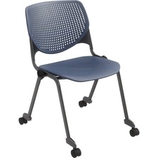 Chair, No Arms, w/Casters, 21-1/2"x21-1/4"x31", SR Frame/NY