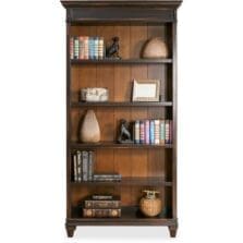 Bookcase, Open, 5 Shelves, 40"x14"x78", Vintage BK