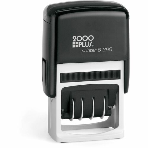 4-In-1 Message Dater, 2-Color, 15/16"x1-3/4", RD/BE