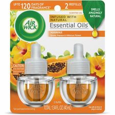 Scented Oil Refills, 0.67oz, Hawaii Papaya/Hibiscus, 2/PK, OE