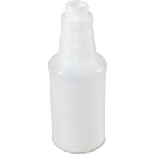 Plastic Bottle, w/Graduation Marks, 24oz, 24/CT, Translucent
