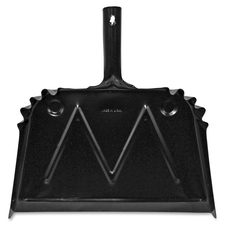 Dust Pan, Metal, 20 Gauge Steel, 15.5"x16", Black