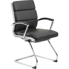 Chair, Guest, Executive, 23"Wx23"Dx39"H, Black