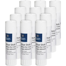 Glue Stick, Permanent, Acid-free, 1.26 oz, 12/PK, Clear