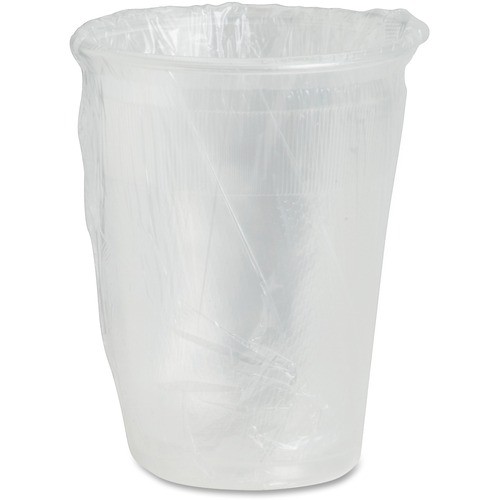 Plastic Cups, Individually Wrapped, 9oz, 1000/CT, Clear