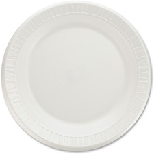 Plates, Foam Plastic, Laminated, Glossy, 9", 125/PK, 4PK/CT, WE
