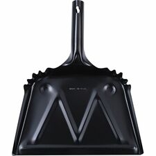 Dustpan, Heavy-Duty Metal, 12", Black