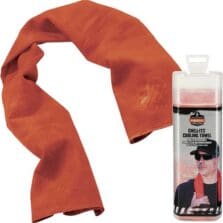 Cooling Towel, Machine-Washable, 13"x29-1/2", Orange