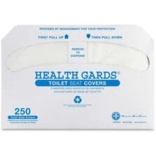 Toilet Seat Covers, Half-Fold, 250/PK, 20/CT, White