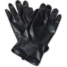 Butyl Chemical Protection Gloves, SZ-8, 13mil, 1/PR, BK