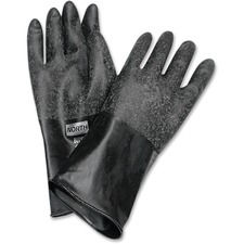 Butyl Chem Protection Gloves, Sz-9, 14", 17mil, 1/PR, BK