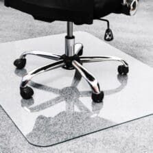 Chairmat, Glass, 36"Wx48"L, Clear