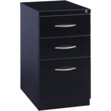 Pedestal, B/B/F, Mobile, 15"x22-7/8"x27-3/4", Black