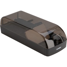 Card File, 650 Capacity, Black/Clear