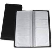 Card Holder, 128 Cap, 4-3/8"x9"x.75", Black