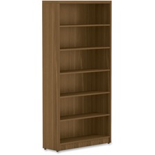 Top 1-1/2", Bookshelf 12-1/2"x36"x74", Walnut