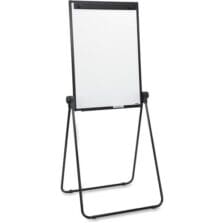 2-Sided Dry Erase Easel, 24"x36"x67", Black