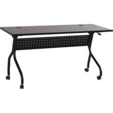 Training Table, 60"x23-1/2"x29-1/2", Espresso/Black